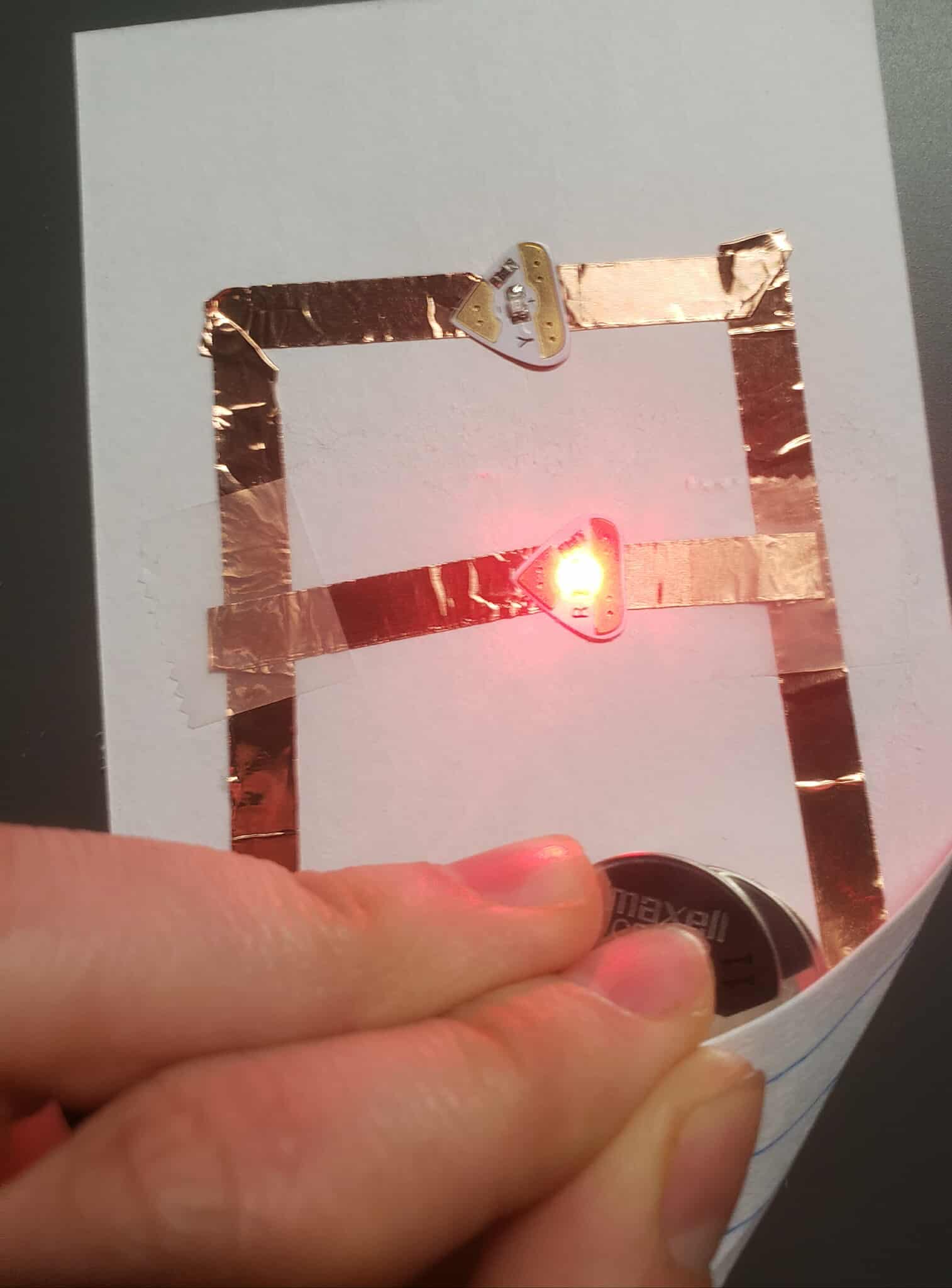 At first, only 1 light works. I thought I made a mistake somewhere in the circuit. So I made another circuit with LEDs