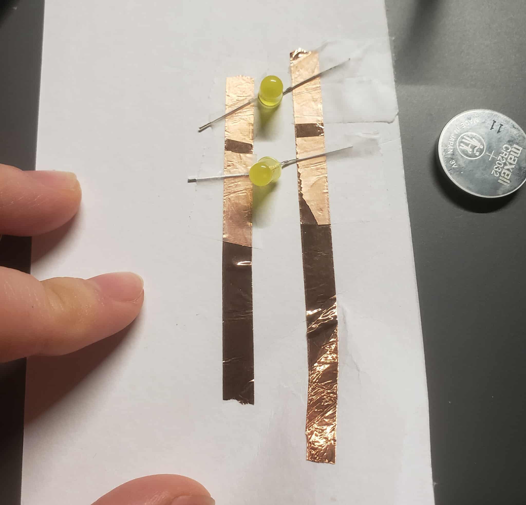 a series circuit with 2 LEDs