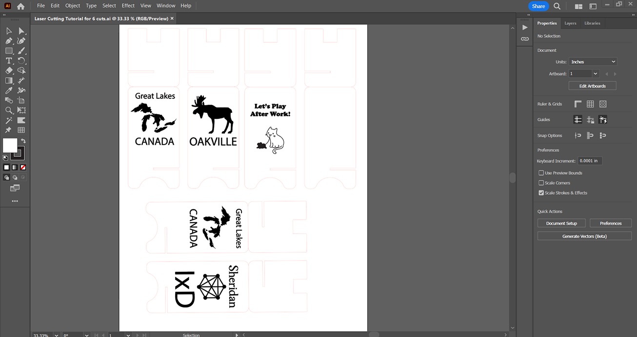 Tutorial 3: Laser cutting: prepare for laser cutting