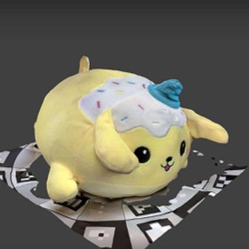 3D scanned plushie, the scan is detailed, and not much was lost